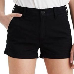 American eagle black midi short